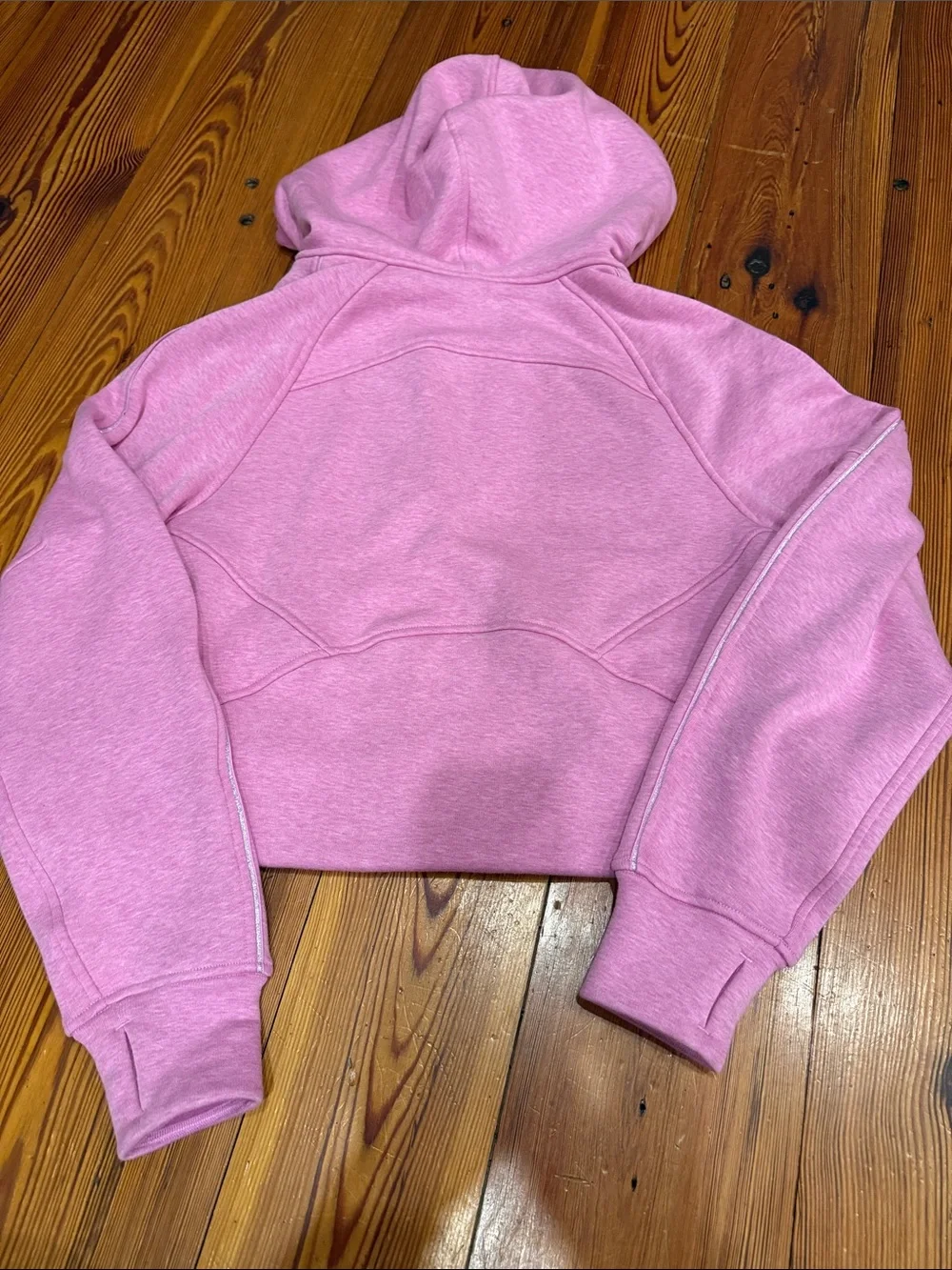 lululemon athletica Heathered Pink Half-Zip Hooded Pullover